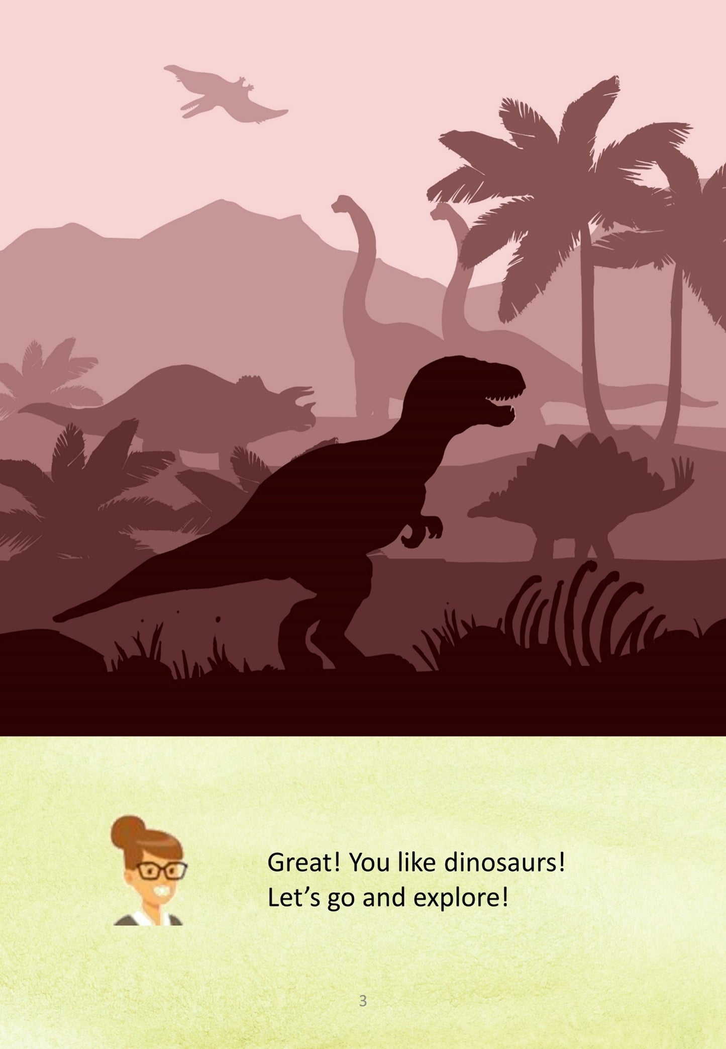 Dinosaurs in a Museum