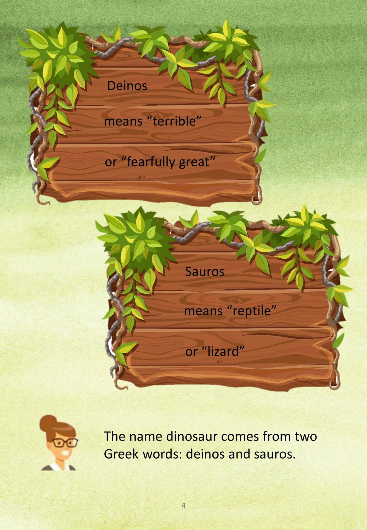 Dinosaurs in a Museum