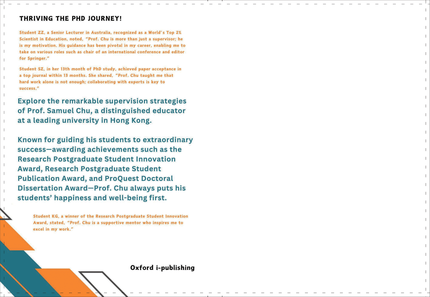Thriving the PhD Journey! Discover the Art of Exceptional Doctoral Supervision